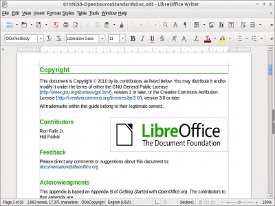 LibreOffice　writer